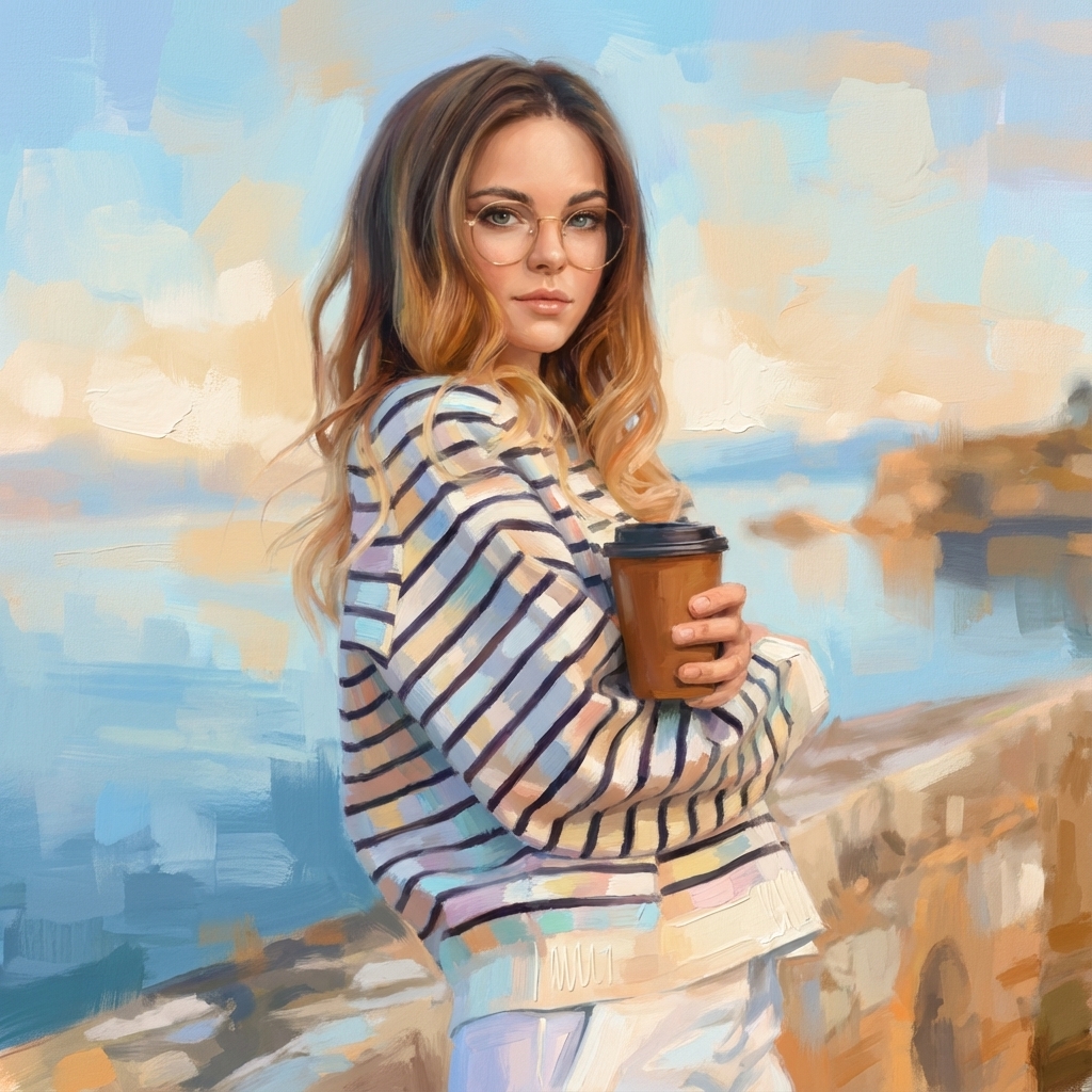Oil painting sample